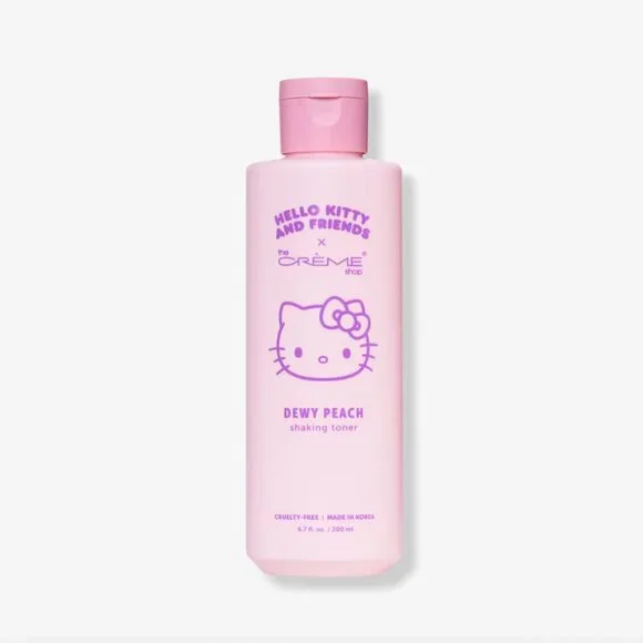 NWT Hello Kitty and Friends Dewy Peach Shaking Toner The Crème Shop - Picture 4 of 4